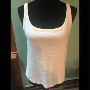 LAUREN RALPH LAUREN Womans  Sleeveless White Activewear Top Cotton large NWT